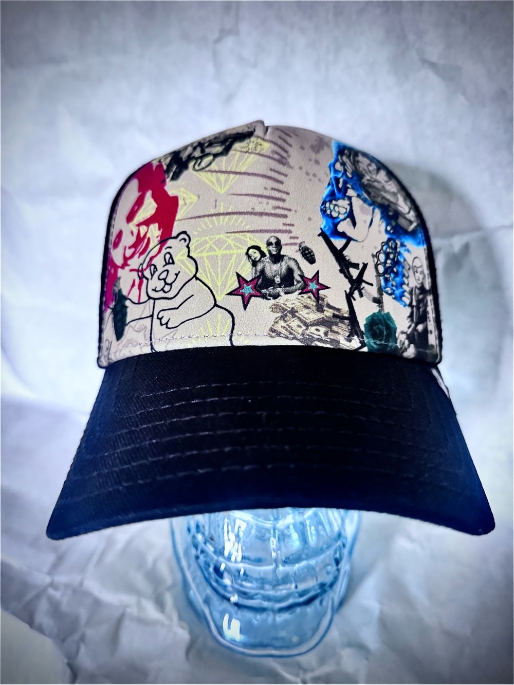 Goorin Bros Cap Hat OS Graphic Indie Urban Streetwear Trucker Adjustable Y2K